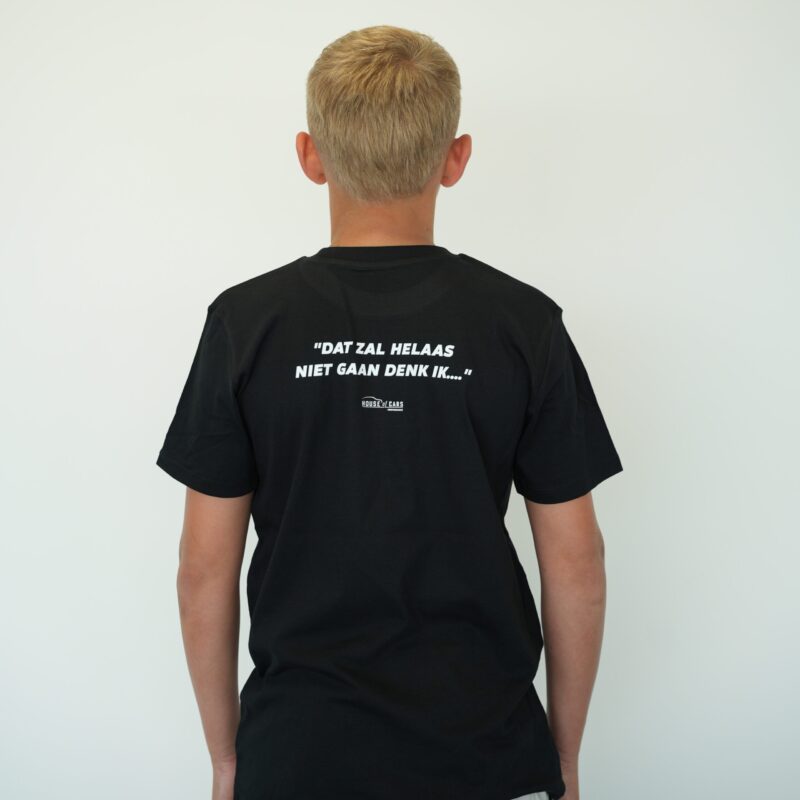 T-shirt kind "Dat zal helaas niet gaan denk ik…" - zwart