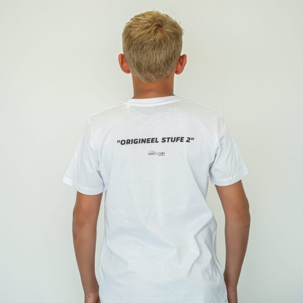 T-shirt kind "Origineel Stufe 2" - wit