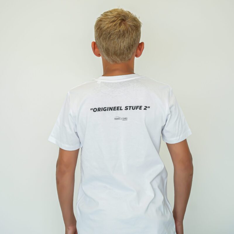 T-shirt kind "Origineel Stufe 2" - wit