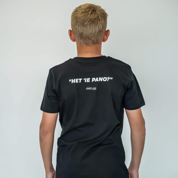 T-shirt kind "Het ie Pano" - zwart