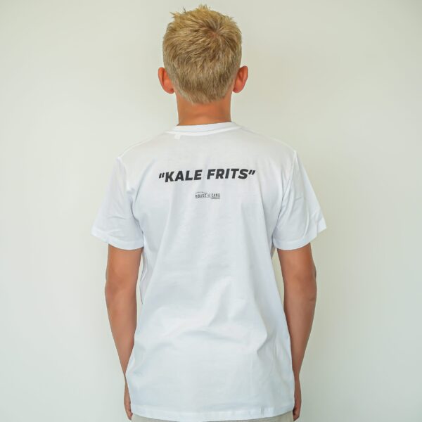 T-shirt kind "Kale Frits" - wit