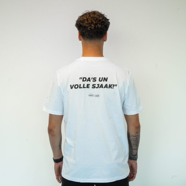 T-shirt "Da's un volle Sjaak" - Wit